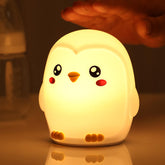 Squishy Silikon Bunte Pinguine LED-Nachtlicht - Perfektes Geschenk für Kinder und Mädchen